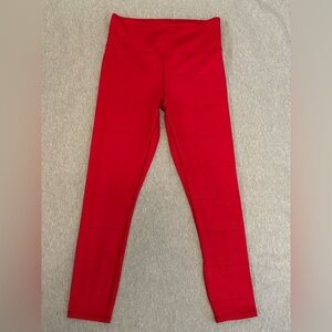 Zyia Vibrant Red High-Waisted Leggings